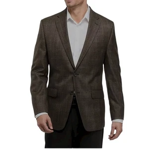 Ralph Lauren Jacket Blazer Sport Coat 40R Brown Wool Cashmere Made in Canada - Picture 1 of 13