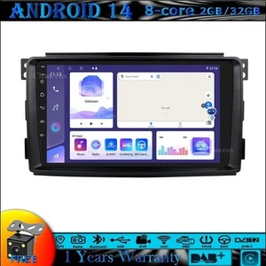 Unità principale 9" Android 14 radio GPS SAT navigatore WIFI DAB carplay per Smart Fortwo 451 - Foto 1 di 1