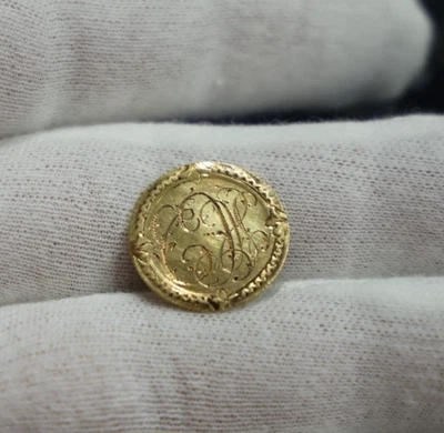 Pieza de oro de $2 de Canadá de 1877 hecha en ficha de amor 1,93 gramos Foto 1 de 3