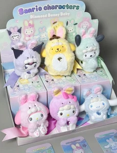 Lindo juguete TOPTOY Sanrio Diamond Rabbit Baby Series vinilo felpa caja ciega - Imagen 1 de 21