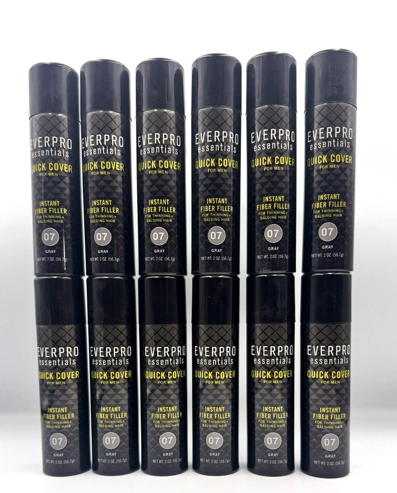 Everpro Quick Cover para hombres adelgazamiento del cabello calvo 2 oz. Gris 07 - 12 Pack Foto 1 de 3