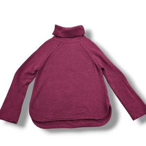 Jigsaw Burgundy Polo neck Wool Jumper, Size M, NO - Picture 1 of 7