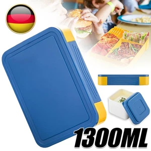 Brotdose Kinder mit 6 Fächern & Geschirr 1300ml Bento Box Lunchbox Vesperdose DE - Bild 1 von 22