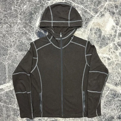 Kuhl Hoodie Mens Small Kashmira Brown Full Zip Fleece Jacket Hiking Outdoors - Image 1 of 4