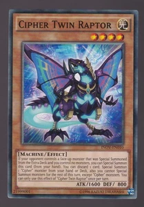 Cipher Twin Raptor Common Invasion: Vengeance INOV-EN010 Yugioh TCG - Picture 1 of 1