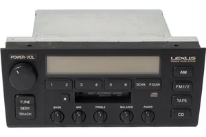 1995-97 Lexus LS400 AM FM Radio CD Changer Cassette Player Part 8612050361 P1707 - Picture 1 of 5