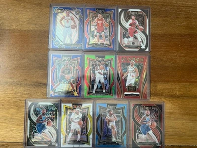 2024-25 Panini Select #d Lot (10) Reed Sheppard RC /249, Booker /99, Lillard /99 - Image 1 of 4