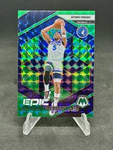 ANTHONY EDWARDS 2024-25 Mosaic GREEN Mosaic Epic Performers Card #9 Timberwolves - Picture 1 of 2
