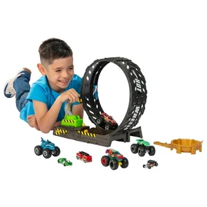 Hot Wheels Monster Trucks Epic Loop Challenge Spielset mit 8 Diecast Autos - Bild 1 von 7