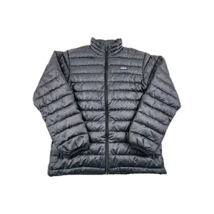 Patagonia Jacket Boys XL (14) Black Puffer Down Sweater Full Zip Boys Outdoors - Picture 1 of 8