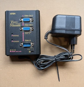ATEN VS-132, VGA 2 ports VIDEO SPLITTER, avec bloc d'alimentation - Photo 1/3