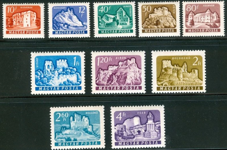 HUNGARY-1961. Castles II.Cpl.Set MNH! - Image 1 of 1
