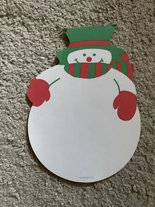 Vintage Current Inc Snowman Memo Pad 10 Sheets Winter Holidays Christmas Paper - Picture 1 of 4
