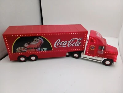 MATCHBOX COCA-COLA Lighted Santa Claus Semi-Truck 1998 Limited Edition Christmas - Image 1 of 4