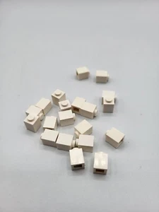 Lego 20 Pieces White Brick 1x1 Bulk Building Parts Lot - Picture 1 of 2