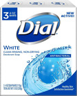 Dial Antibacterial Deodorant Soap, White, 4 Ounce Pack of 3 Bars