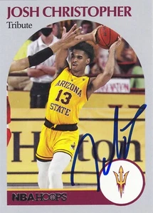 JOSH CHRISTOPHER ARIZONA STATE SUN DEVILS ASU SIGNED HOOPS CARD HOUSTON ROCKETS - Picture 1 of 1
