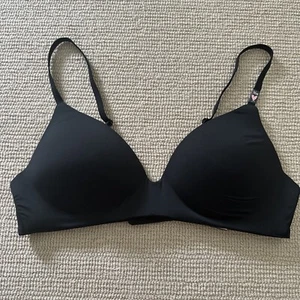 Victoria's Secret No-Wire T-Shirt Black Lightly Lined Bra 36B NEW - Picture 1 of 6
