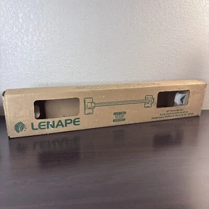 Lenape White Porcelain Towel Bar Set 24" Tile-In Mount - Picture 1 of 12