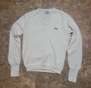 Vintage JC Penny The Fox Sweater Mens Medium Tall Yellow Long Sleeve Pullover    - Picture 1 of 7