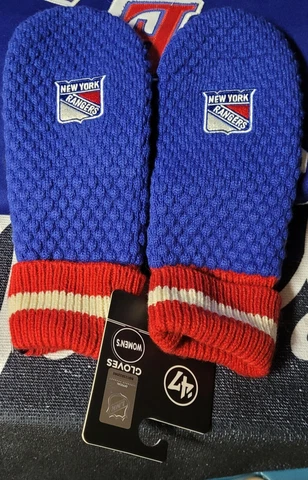 New York Rangers  '47 brands Women's Mittens- NHL - NWT Cover