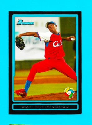 2009 Bowman World Baseball Classic Aroldis Chapman #BW12  ROOKIE RC MINT - Image 1 of 2