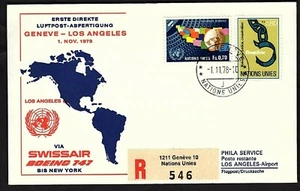 FFC GENEVA SWITZERLAND TO LOS ANGLES: UNITED NATIONS (KB2013) - Picture 1 of 1