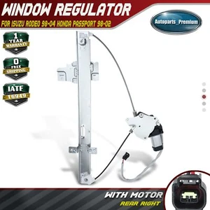 Power Window Regulator w/ Motor for Honda Passport Isuzu Rodeo 98-04 Rear Right - Picture 1 of 8