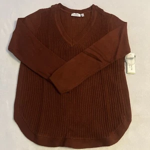 Suéter Stitch Fix RD Estilo Cuello en V Granate Manga Larga Para Mujer Talla Grande - Imagen 1 de 8