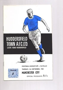 Huddersfield Town v Manchester City 1968-1969 League Cup 04/09/1968 - Picture 1 of 2