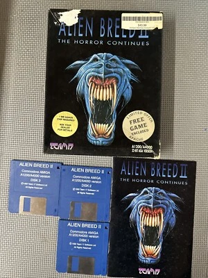 Alien Breed II: The Horror Continues (Amiga, 1993) Team17 3 Disk Video Game- - Image 1 of 4