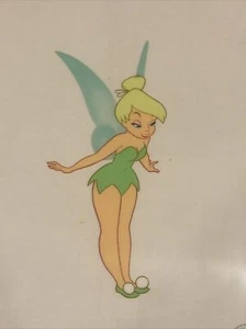 Celda serigráfica Tinkerbell Walt Disney 1990 Peter Pan Animación Celdas Certificado de Autenticidad 2500 - Imagen 1 de 7
