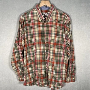 Brooks Brothers Mens Shirt Madison Size Large Multicolor Plaid Pocket Button Up - Picture 1 of 8