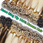 Nano Ring Tip Micro Loop Beads 100% Human Hair Extensions Remy Armenian/Indian