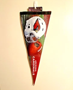 NFL Arizona Cardinals 12" x 30" Retro Helm Logo Premium Filz Wolle Wimpel - Bild 1 von 6