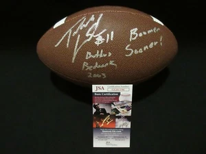 TEDDY LEHMAN OKLAHOMA OU SOONERS SIGNIERT WILSON NCAA FOOTBALL mit MULTI INSC JSA - Bild 1 von 4