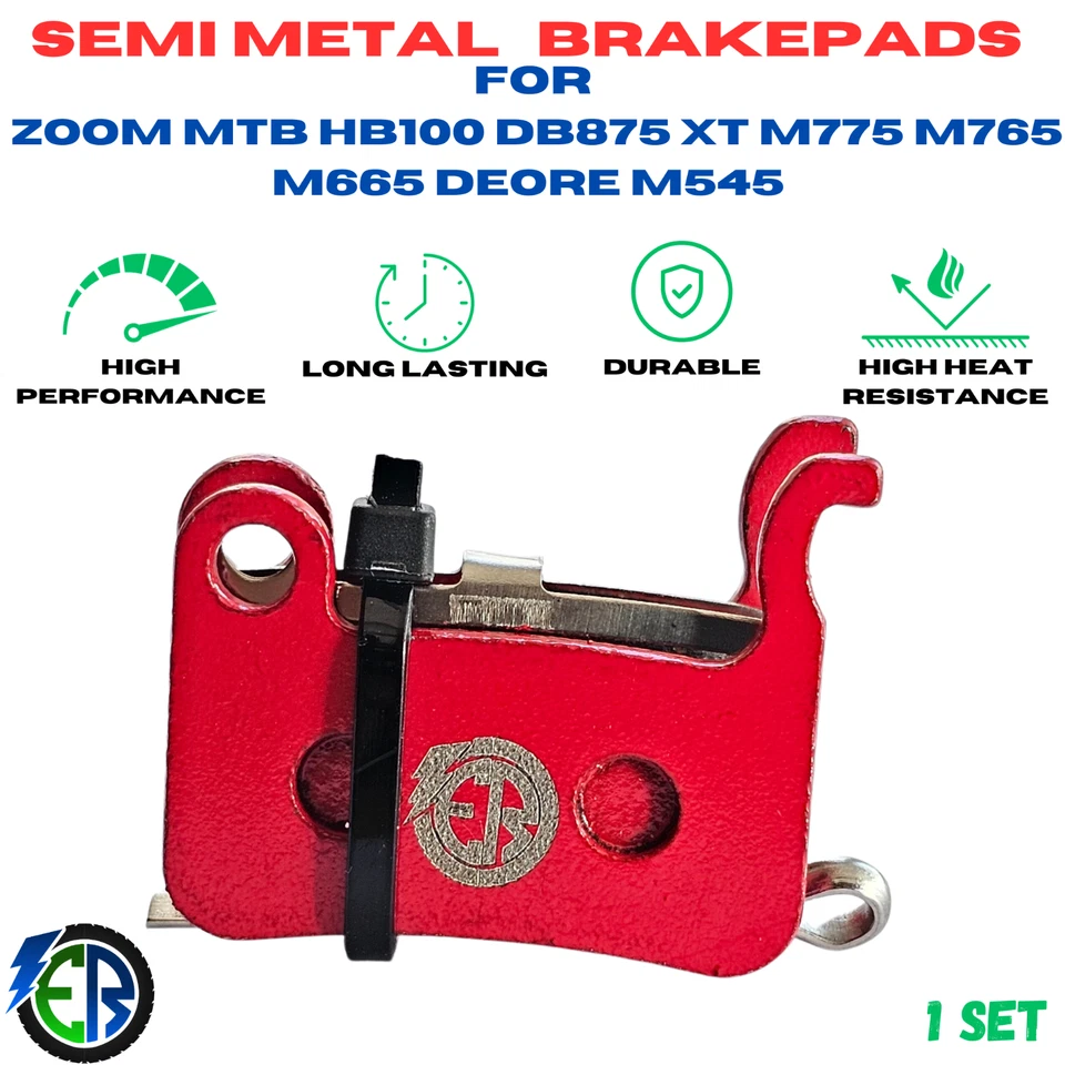 Xtech ZOOM JAK Brake Pads For  MTB HB100 DB875 A01S XT M775 New  UK Semi Metal - Image 1 of 4