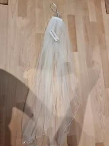Schleier Kurz Ivory 70cm Brautschleier Brautkleid - Bild 1 von 2