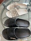 Croc Iconic Sandals Size 9 Women 2 Pair 1 White 1 Black