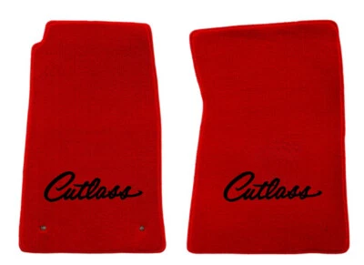NEW! RED Floor Mats 1964 - 1996 Cutlass with Embroidered Logo - Free Shipping 2 - Image 1 of 4