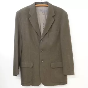 Le Collezioni Structure Brown Tweed Blazer Sportscoat Men Small ITALY Wool Blend - Picture 1 of 16