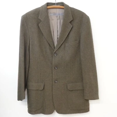 Le Collezioni Structure Brown Tweed Blazer Sportscoat Men Small ITALY Wool Blend - Image 1 of 4