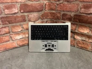 Genuine Apple MacBook Pro 14" A2442 M1 Palmrest Swiss QWERTZ Keyboard & Battery - Picture 1 of 5