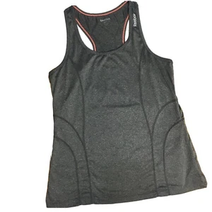 Reebok Tank Top Women M Gray Racerback Lightweight Athletic Gym Running - Picture 1 of 7