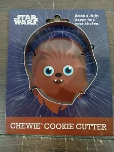 STAR WARS Chewie Cookie Cutter Chewbacca Stainless Steel New - Picture 1 of 3