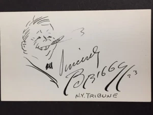 CLARE BRIGGS AUTO CARICATURA FIRMADA POR DIBUJANTE ESTADOUNIDENSE Y ARTISTA DE HISTORIETAS - Imagen 1 de 1