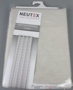 Neutex Ösenschal Sira Gardine Vorhang beige halbtransparent 245x140cm B20-77 - Bild 1 von 6