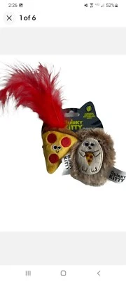 Quirky Kitty Hedge Hog & Pizza Energizing Catnip And Silver - One 2 Pack Cat Toy - Image 1 of 4