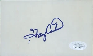 Gary Carter New York Mets Signed 3x5 Index Card JSA Authenticated - Picture 1 of 2