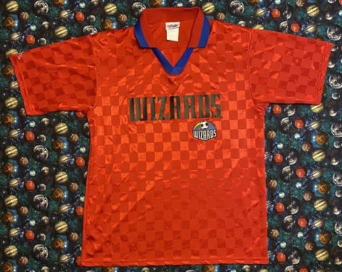 Rare Vintage Majestic MLS Kansas City Wizards Futbol Soccer Jersey Cover
